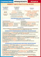 Таблица "Грамматика французского языка. Имя числительное (употребление, особенности произношения и правописания)" (100х140см, винил) - «globural.ru» - Архангельск