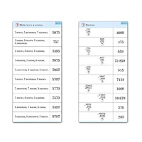 Комплект карточек (10) "Обучающий калейдоскоп. Сложение и вычитание в столбик" - «globural.ru» - Архангельск