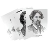 Комплект портретов отечественных и зарубежных художников  (22 штуки формат А3) - «globural.ru» - Архангельск