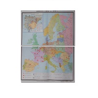 Учебная карта "Европа 1924-1939 гг" 1050*1420 мм (матовое, 2-стороннее лам.) - «globural.ru» - Архангельск