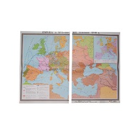 Учебная карта "Европа в 16 - первой половине 17 в.в." 1030*1420 мм (матовое, 2-стороннее лам.) - «globural.ru» - Архангельск