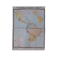 Учебная карта "Образование независимых государств в Латинской Америке" 1030*1420 мм (матовое, 2-стороннее лам.) - «globural.ru» - Архангельск