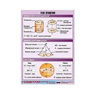 Таблица демонстрационная "Тела вращения" (винил 70х100) - «globural.ru» - Архангельск