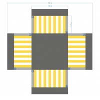Имитация четырехстороннего перекрестка 5,5*4,5 м - «globural.ru» - Архангельск