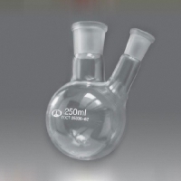 Колба круглодонная с двумя горловинами и шлифами 250 мл. - «globural.ru» - Архангельск