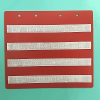 Красный лист-вкладыш в папку ПЕКС БОЛЬШАЯ  для карточек 4*4 см - «globural.ru» - Архангельск