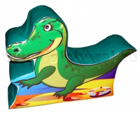 Напольная игрушка "Крокодил" с шелкографией (ВИК) - «globural.ru» - Архангельск