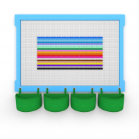 Комплект стены для конструирования Botzees с деревянной основой - «globural.ru» - Архангельск