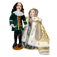 Комплект театральных кукол "Петр I и Екатерина" - «globural.ru» - Архангельск