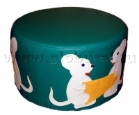 Пуфик «Мыши» (шелкография, ВИК) - «globural.ru» - Архангельск