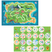 Тематическое поле-маршрутизатор «Остров/Слоги» для мини-робота Bee-Bot - «globural.ru» - Архангельск