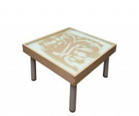 Столик на ножках для рисования песком Радуга. Подсветка белая - «globural.ru» - Архангельск