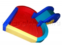 Сухой бассейн "Сердечко" с горкой - «globural.ru» - Архангельск