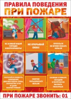 Стенд "Правила поведения при пожаре" - «globural.ru» - Архангельск