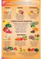 Стенд "Витамины, жиры, углеводы" - «globural.ru» - Архангельск