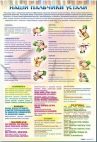 Стенд "Наши пальчики устали" (зарядка) - «globural.ru» - Архангельск