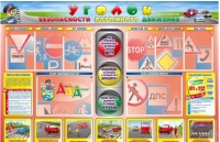 Стенд "Уголок безопасности дорожного движения" для 1-4 классов - «globural.ru» - Архангельск