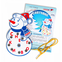 Игровое пособие Шнур-грамотей "Снеговик" - «globural.ru» - Архангельск