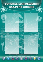 Стенд "Формулы для решения задач по физике" (вариант 3) - «globural.ru» - Архангельск