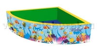Сухой бассейн угловой полукруглый (с шелкографией) - «globural.ru» - Архангельск