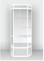 Шестигранная шкаф-витрина с подсветкой - «globural.ru» - Архангельск