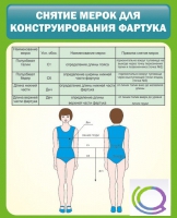 Стенд "Снятие мерок для конструирования фартука" - «globural.ru» - Архангельск