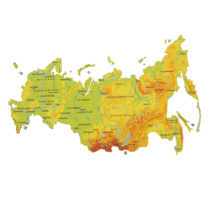 Физическая карта России из дерева на стену "Родина моя" 900×511×30мм - «globural.ru» - Архангельск