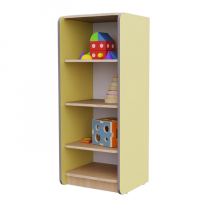 Открытый шкаф с полками из коллекции мебели «НЕГА» (цвет желтый) - «globural.ru» - Архангельск