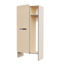 Шкаф для верхней одежды персонала во входную группу из коллекции мебели «НЕГА» (бежевый) - «globural.ru» - Архангельск