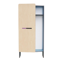 Шкаф для верхней одежды персонала во входную группу из коллекции мебели «НЕГА» (голубой) - «globural.ru» - Архангельск