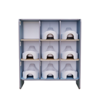 Детский стеллаж под горшки из коллекции «НЕГА» (голубой) - «globural.ru» - Архангельск