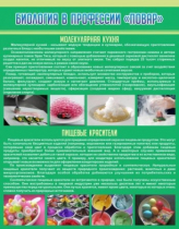Стенд "Биология в профессии повар" - «globural.ru» - Архангельск