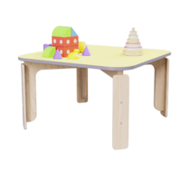 Квадратный растущий стол из коллекции «НЕГА» р.гр. 2-3 (цвет желтый) - «globural.ru» - Архангельск