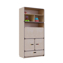 Стеллаж-трансформер с рабочим местом специалиста из коллекции «НЕГА» (бежевый) - «globural.ru» - Архангельск