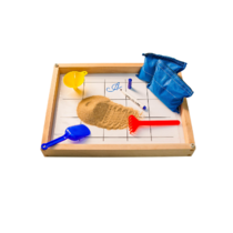 Игровой набор для экспериментов с песком "Песочница малая" (настольная, бук) - «globural.ru» - Архангельск