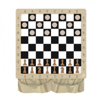 Настенная игра «2 в 1 шашки + шахматы» - «globural.ru» - Архангельск