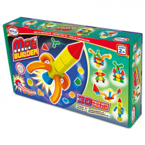 Магнитный конструктор Строитель. Базовый 30 деталей + колесная база. Стартовый набор - «globural.ru» - Архангельск