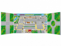 Доска магнитно-маркерная комбинированная, панорамная, трехэлементная "Азбука дорожного движения" - «globural.ru» - Архангельск