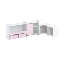 Набор стеллажей для игрушек и пособий "Росток" (белый/зефир) - «globural.ru» - Архангельск