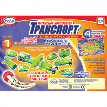 Магнитный конструктор Транспорт "Смешай и собери". Серия 1. Комплект на группу 3-5 лет. - «globural.ru» - Архангельск