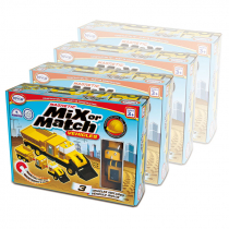 Магнитный конструктор Транспорт "Смешай и собери". Серия Строительная техника. Комплект на группу - «globural.ru» - Архангельск