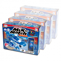 Магнитный конструктор Транспорт "Смешай и собери". Серия Полиция. Комплект на группу - «globural.ru» - Архангельск