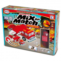 Магнитный конструктор Транспорт "Смешай и собери". Серия Пожарная и спасательная техника. Стартовый набор - «globural.ru» - Архангельск