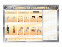 Электрифицированный стенд "Техника безопасности" с маркерными полями - «globural.ru» - Архангельск