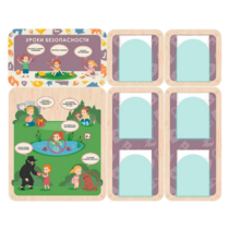 Информационный стенд «Уроки безопасности»  137.5 х 111 см - «globural.ru» - Архангельск