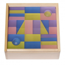 Набор полупрозрачных строительных кубиков 1 (84 элемента) - «globural.ru» - Архангельск