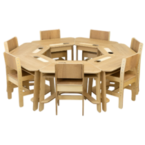 Комплект детских столов и стульев для детей с 3 до 7 лет (7 комплектов) - «globural.ru» - Архангельск