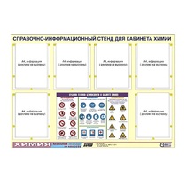 Стенд "Правила техники безопасности в кабинете химии" (80х110, 6 карманов) - «globural.ru» - Архангельск