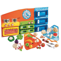 Дидактическое панно "Моя кухня" с комплектом дидактических мягких продуктов (ВИК) - «globural.ru» - Архангельск