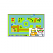 Игровой коврик "Дорожное движение - 2" с набором транспортных средств - «globural.ru» - Архангельск